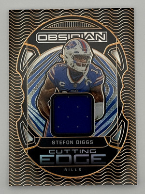 STEFON DIGGS #/75 2022 Panini Obsidian Cutting Edge Electric Etch Orange #CE-SDI