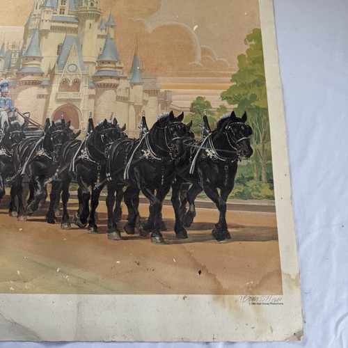 Disney 1981 Signed Lithograph Charles Boyer Our Team Cinderella Casket 557 /1800 - Picture 6 of 8