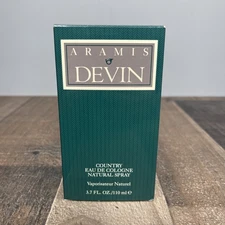 Aramis Devin Country Eau De Cologne 4fl.oz. 55% Full Pre-owned