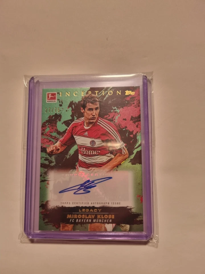 Miroslav Klose 27/75 Legacy Auto Topps Bundesliga Inception 25 FC Bayern München