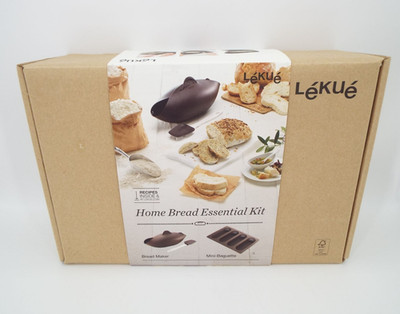 Lekue Home Bread Essential Kit Boxed Set Bread Maker Mini-Baguette New/Open Box