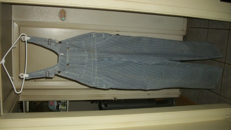 guide gear railroad stripped overals xl mens