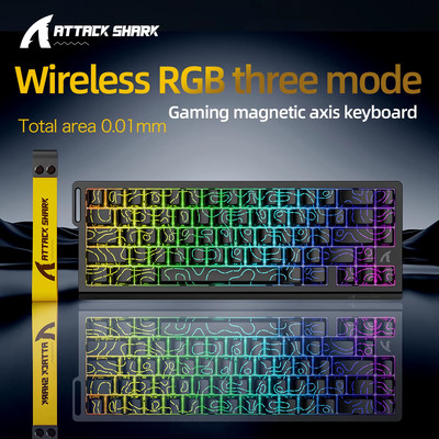 X68HE Magnetische Gaming Tastatur Mechanisch Kabelgebunden für Pro Gaming 0,01 mm Rapid Tri