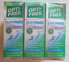 Opti-Free Puremoist Multi-Purpose Contact Lens Solution 10oz. Lot Of 6 EXP 11/27