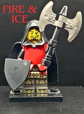 LEGO Castle Viking King Minifigure Axe Shield Kingdoms LOTR D D 21343 31132