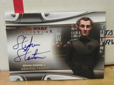 2021 Star Wars Topps Masterwork Admiral Tarkin Stephen Stanton Auto Card