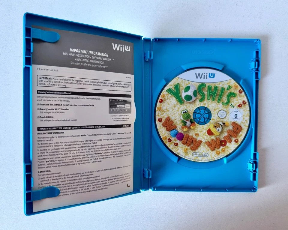 Yoshi's Woolly World Inc Artwork Nintendo Wii U Like New Mint Disc AU - Image 3 of 3