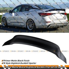 For 2020-2025 Nissan Sentra R Style Matt Black High Kick Duckbill Trunk Spoiler