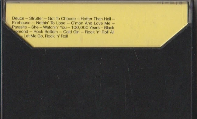 Kiss 'Alive' Cassette Album (Reissue) Paper Label - Image 2 of 2