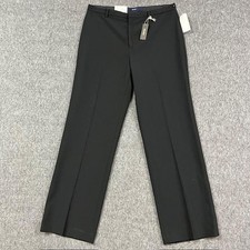 GAP Classic Fit Trouser Pants Womens 10 Ankle Black Stretch Flat Front Wool NEW