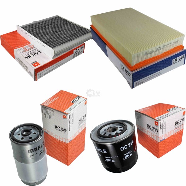 Mahle Kraftstofffilter Kc 69 Innenraum Lak 54 Luftfilter Lx 637 ÖLfilter Oc 214-image