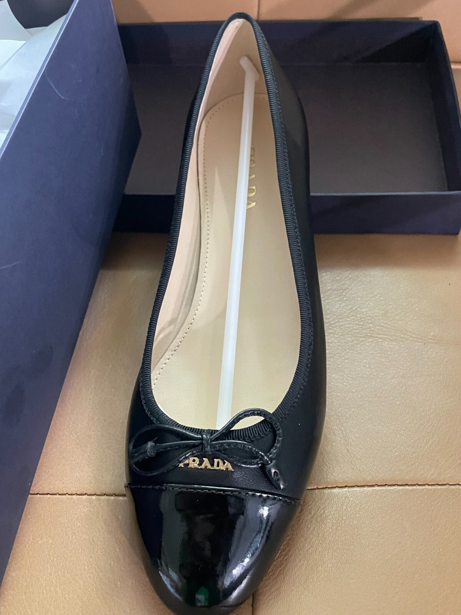 Prada Black Calzature Donna Nappa + Vernice Ballerina Flats Prada Black Calzature Donna Nappa + Vernice Ballerina Flats