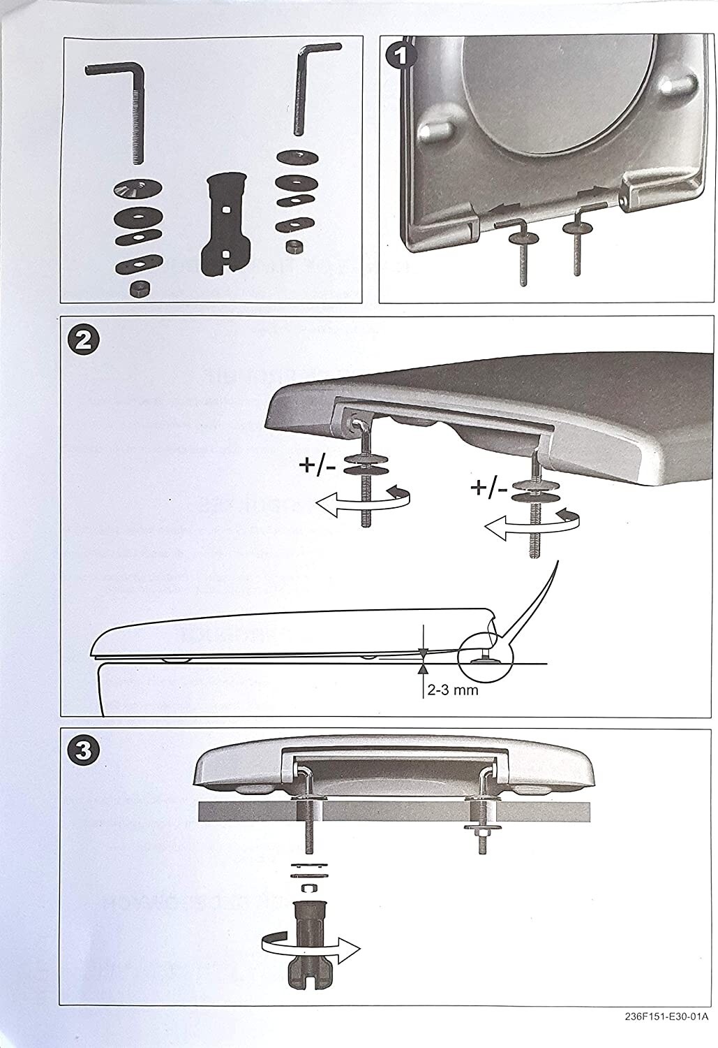 Twyford Rhine Series Universal 'D Shape' Plastic Toilet Seat, 41 x 36 x