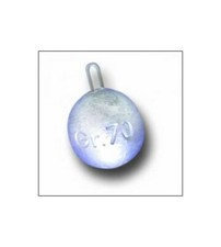 5 PIOMBO GR 120 BOLENTINO SFERA CON ANELLO INOX PIOMBO TECNICO