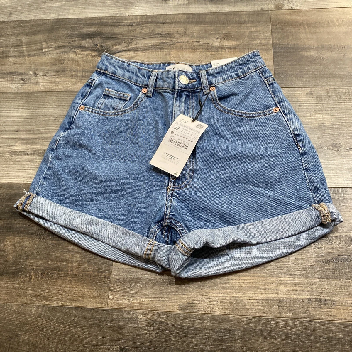 Zara mom jeans shorts discount
