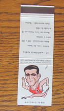 SOCCER FOOTBALL MATCHBOOK COVER: ANTONIO FARIA DOS SANTOS 1961 MATCHCOVER -C21