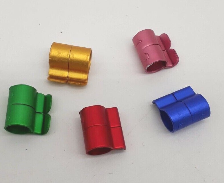 Vogelringe Aus Aluminium - 50 Stück, Mehrfarbig, Mit Zahlenmarkierung Für Tauben, Papageien & Ziervögel (versch. Größen 4,0-8,0 Mm Innendurchmesser)