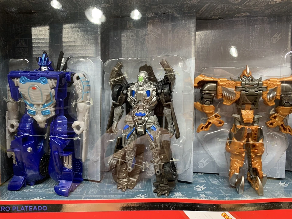 Transformers Age Of Extinction 1-STEP Collection Silver Knight Optimus -2014 NEW - Image 4 of 4