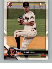 2018 Bowman Draft Blake Rivera BD-80 San Francisco Giants