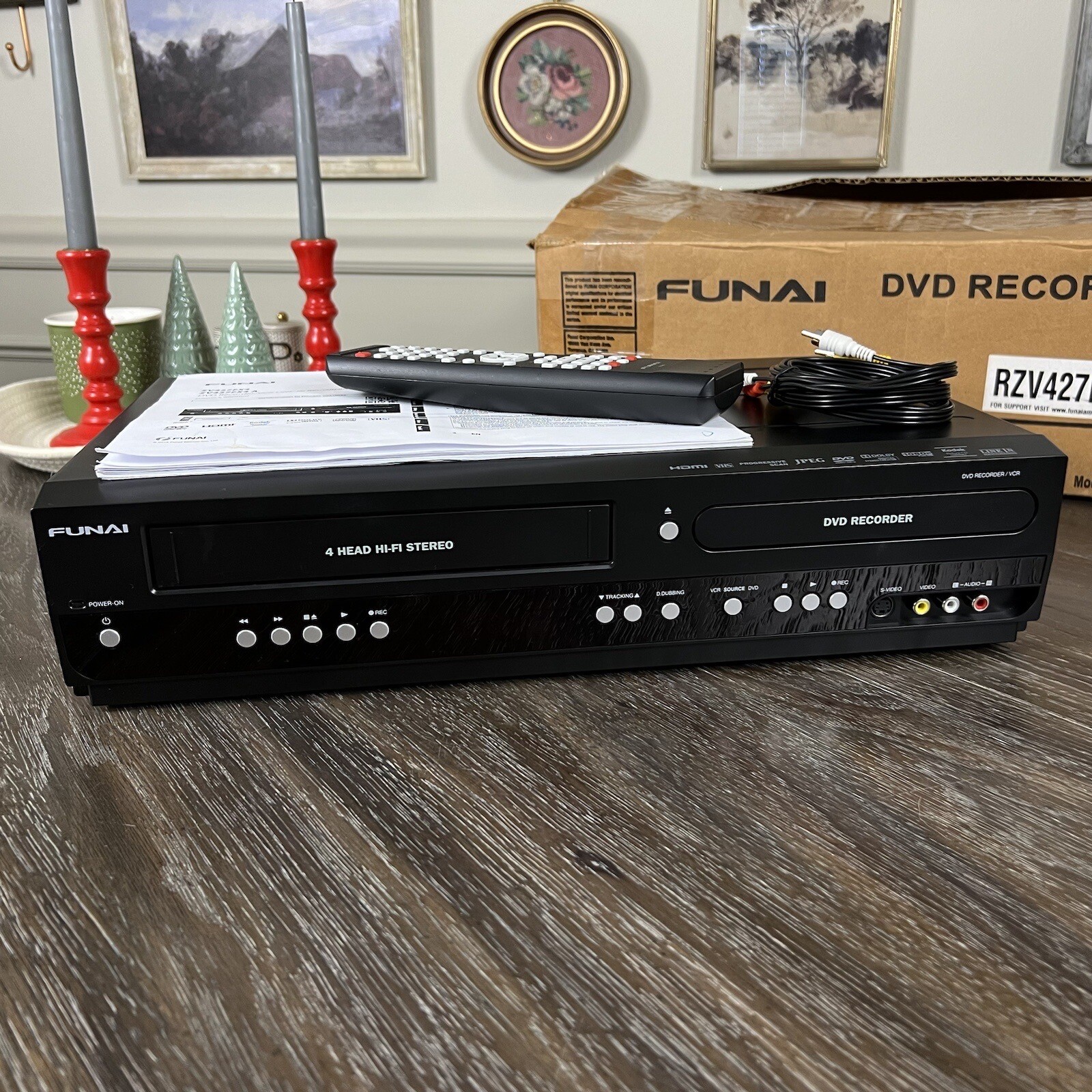 FUNAI ZV427FX4 A DVD Recorder Player VCR Combo HDMI Original Box