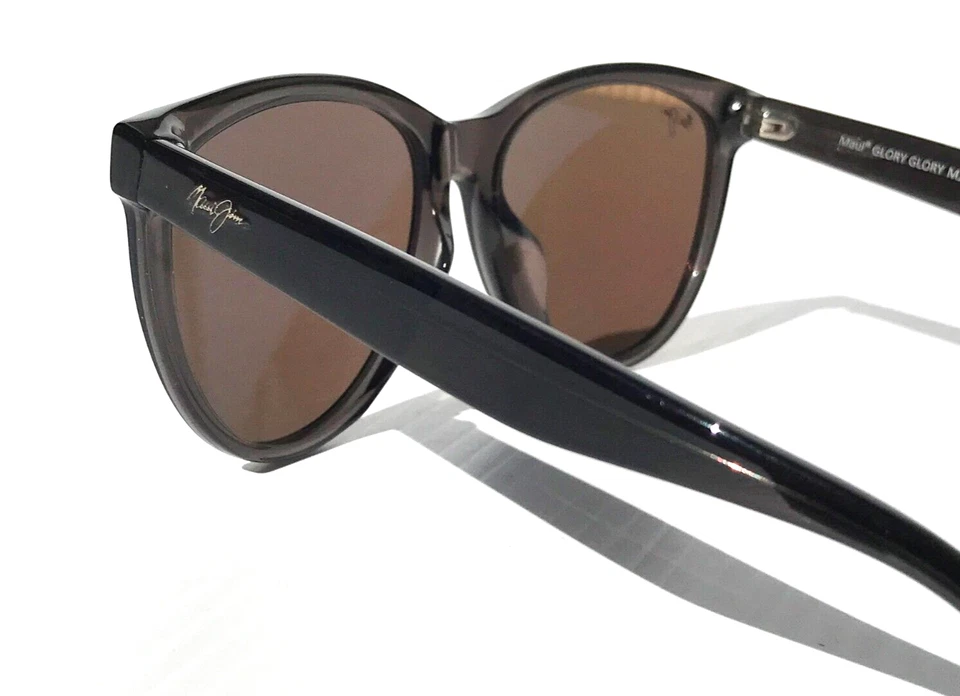 NUEVAS Gafas de Sol Maui Jim GLORY GLORY Transparente Gris POLARIZADO Azul VIDRIO B833-11 Foto 4 de 4