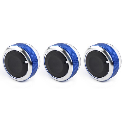 3Pcs Air Conditioner Switch Button Ring Trim For Ford Focus MK2 MK3 Mondeo Blue - Picture 4 of 12