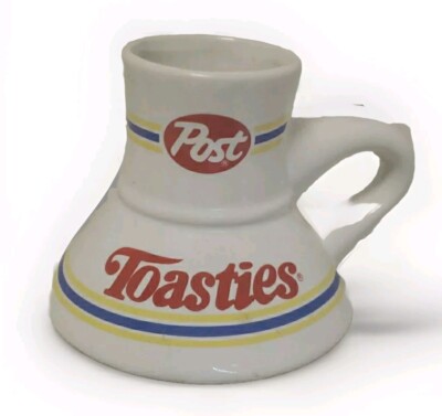 Vtg 1980's Post Toasties Mug Coffee Mug Cup No Slip Bottom Memorabilia Pre Owned