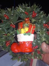 Vintage Holly Berry decoration With Ornament