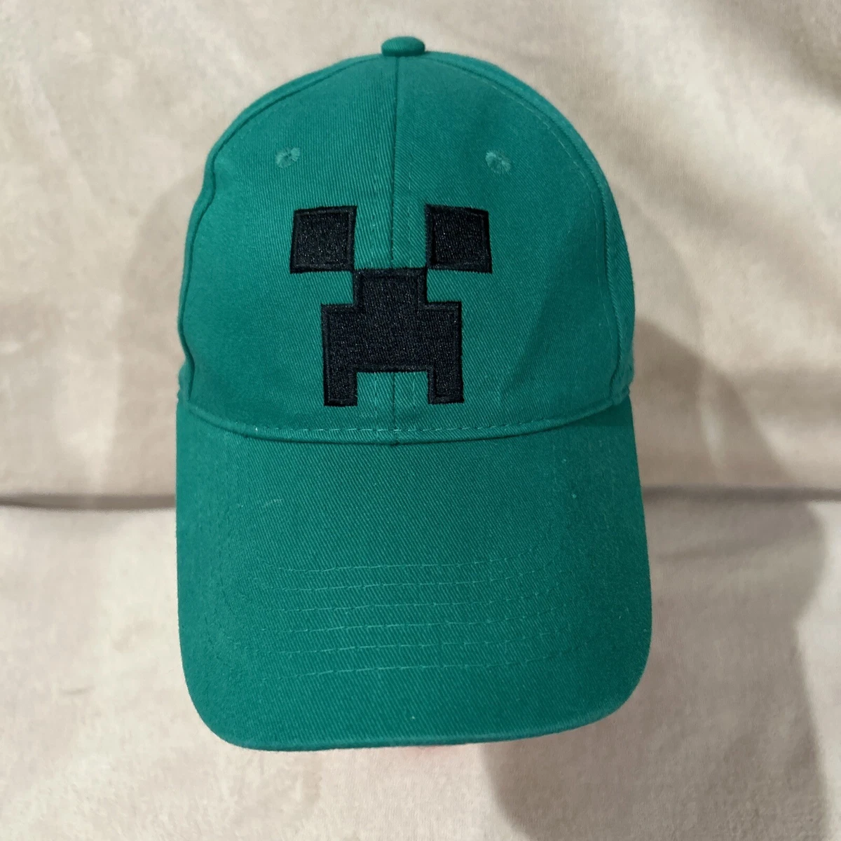 Fashion UK Gorra Minecraft Oficial 3 Creeper y Monstruos. Gorra con visera para niño o joven. Poliéster y algodón. Gorra de béisbol negra y blanca., multicolor, 54