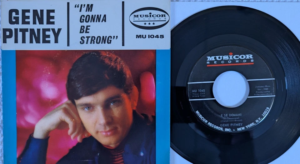 1964 GENE PITNEY, 7", 45, I'M GONNA BE STRONG / E SE DOMANTI MU 1045, PIC SLV Foto 2 de 2