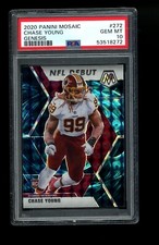 2020 Mosaic GENESIS #272 Chase Young RC Rookie Card PSA 10 GEM MINT. rookie card picture