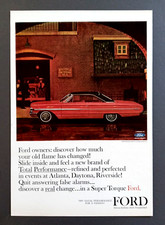 1964 Ford Galaxie 2 Door Hardtop Original Magazine Auto Ad Print