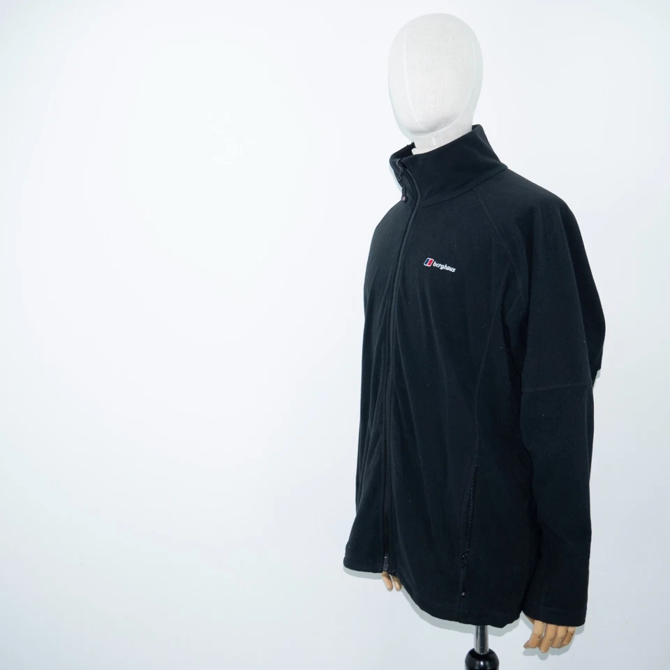 Chaqueta polar Berghaus para hombre cremallera completa negra Polartec prisma talla XL Foto 2 de 4