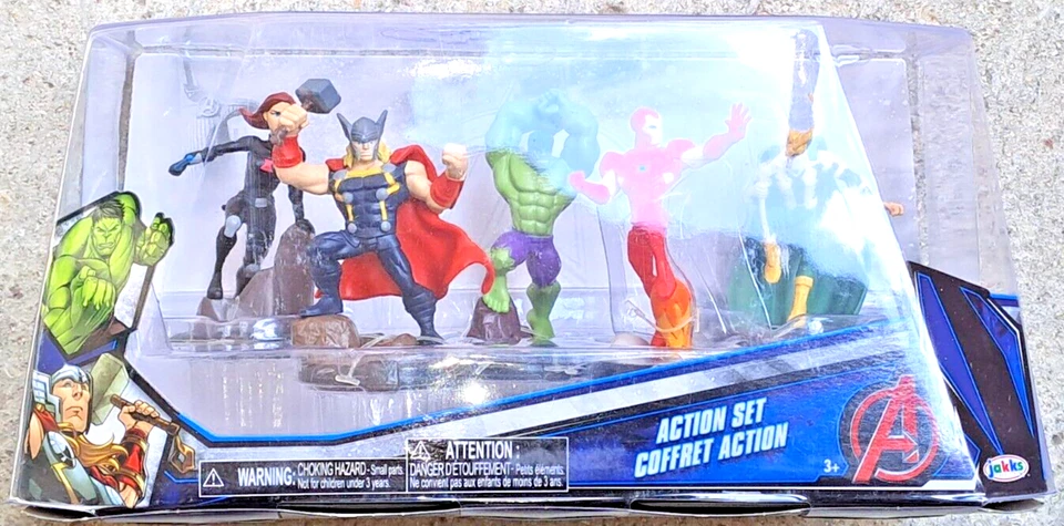 Coffret Action 5 figurines Marvel Avengers Jakks Pacific Neuf Scellé - Photo 1/4