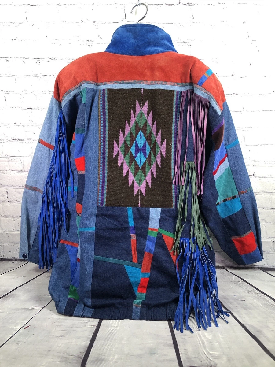 Multicolor fringe cheap jacket