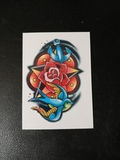 Temporary Tattoos Classics Ultra Anchor Rose Bird