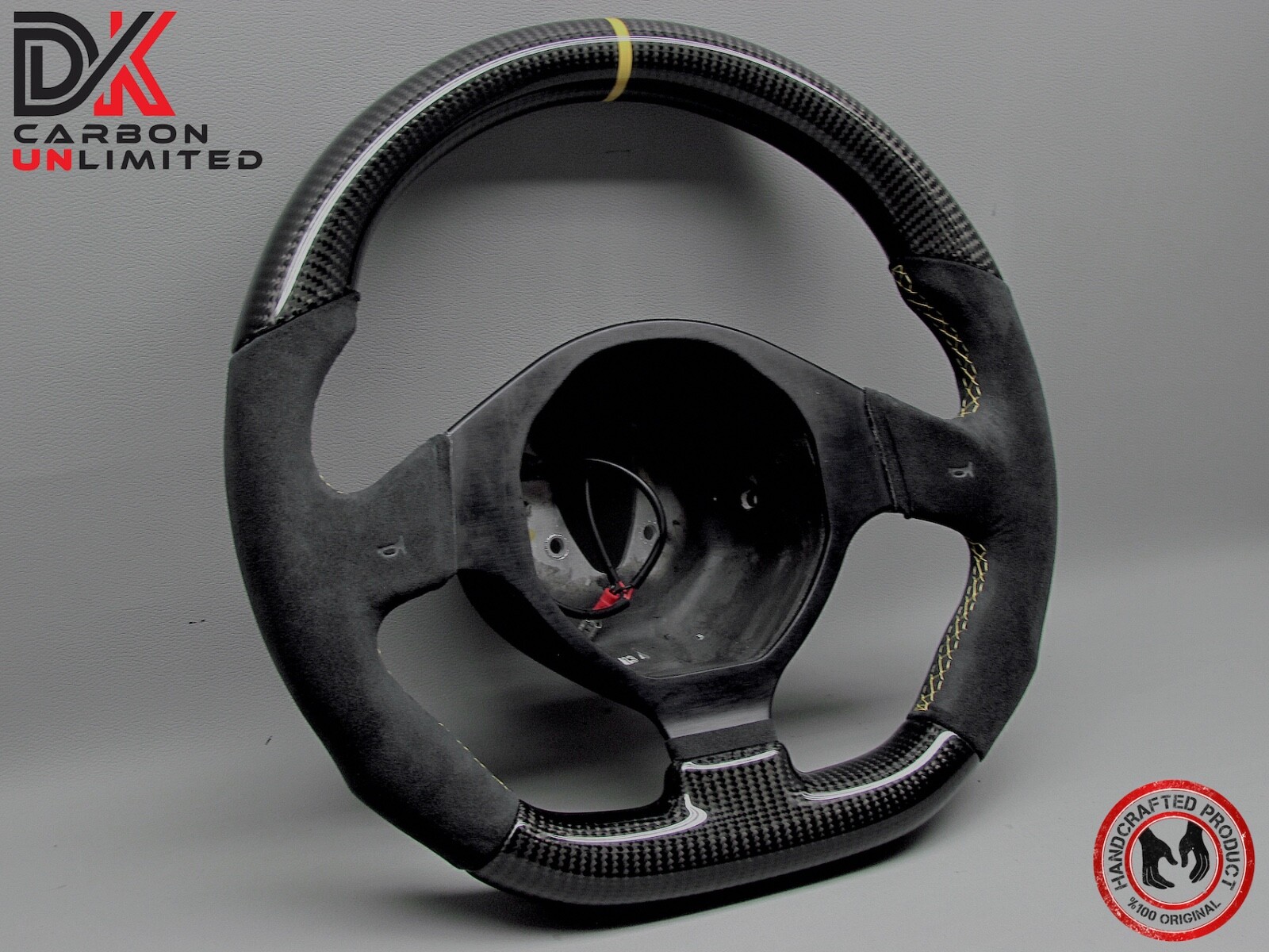 Lamborghini Murcielago LP670 LP650 LP640 Yellow Ring Carbon Steering Wheel v3