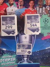 CHAMPIONS LEAGUE STICKERS FIGURINE TOPPS 2022/23 SET COMPLETO + ALBUM VUOTO