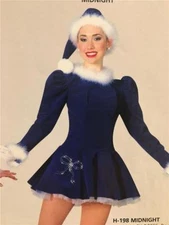 DANCE COSTUME  CHRISTMAS ELF BLUE LARGE CHILD  MEDIUM CHILD ARTSTONE