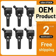 Set Of 6 Ignition Coil For GMC Chevrolet Trailblazer Envoy L4 2.4L 2002-07 UF497