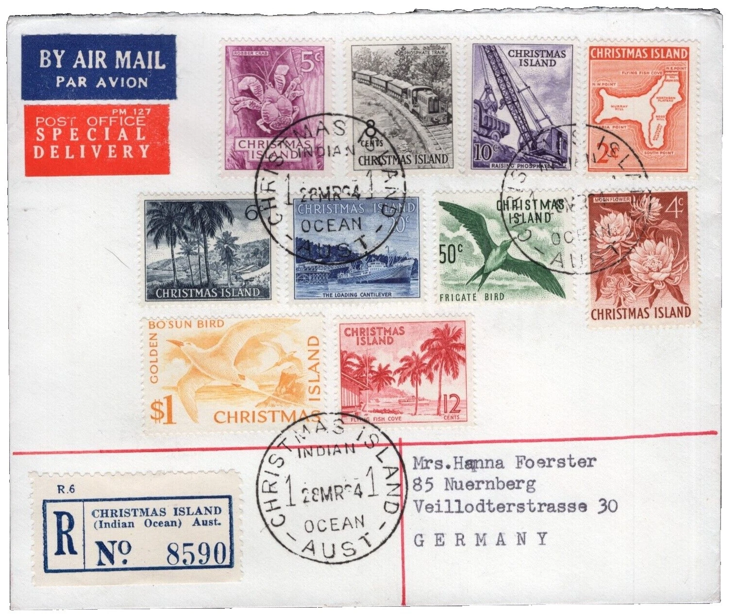 Birds Special Delivery Stamps