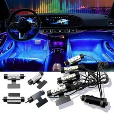 KIT LUCI AUTO INTERNO ABITACOLO BLU ACCENDISIGARI CORTESIA ATMOSFERA TUNING 6W