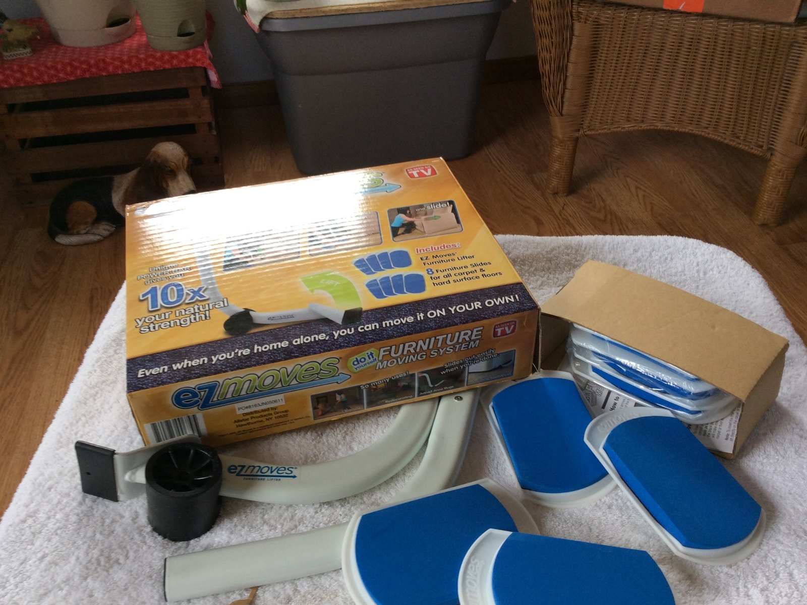 Ez Moves As Seen On TV Furniture Moving System Rubber 8 pk 740275006795