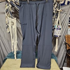 NWT Barco One By Barco Scrubs 4 Pocket Plush Waist Welt Cargo In Steel Size 2XL