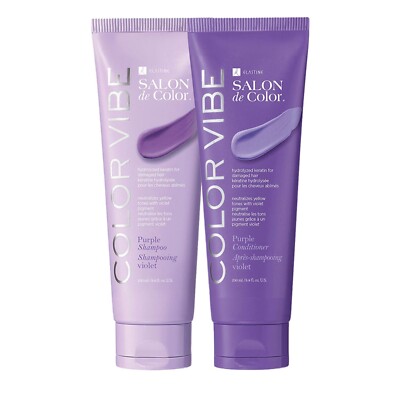 Elastine Salon De Color Color-Vibe Purple Shampoo & Conditioner