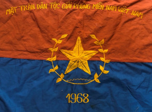 FLAG , VC Vietcong NVA NLF North VN Army Flag TO WIN in 1966 Year  VIET CONG , z
