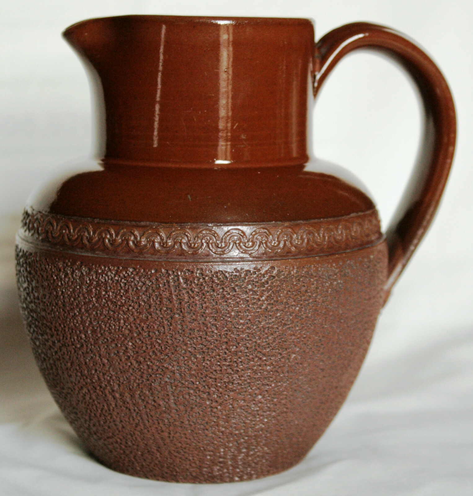Antique 1 Pint earthenware Jug with Grape Cluster Handle Jug Langley? eBay