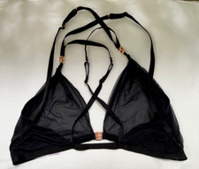 SavageX Fenty By Rhianna Black Strappy Mesh Bra - Size 3X New With Tag 