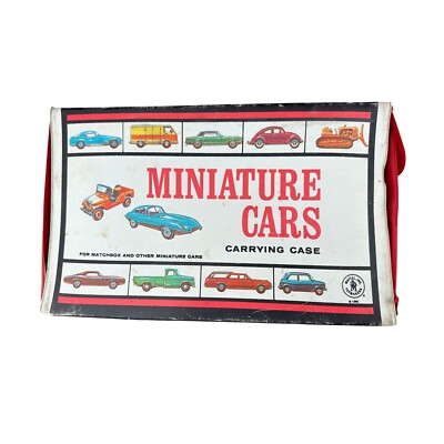 Mattel Miniature Cars Carrying Case Vintage 1966 Matchbox Storage