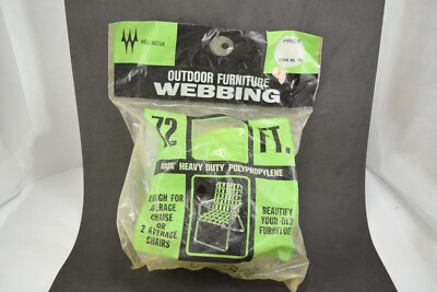 Wellington Lawn Furniture Re-Web Kit 72' x 2.25'' Green w/ Stripes Heavy Duty